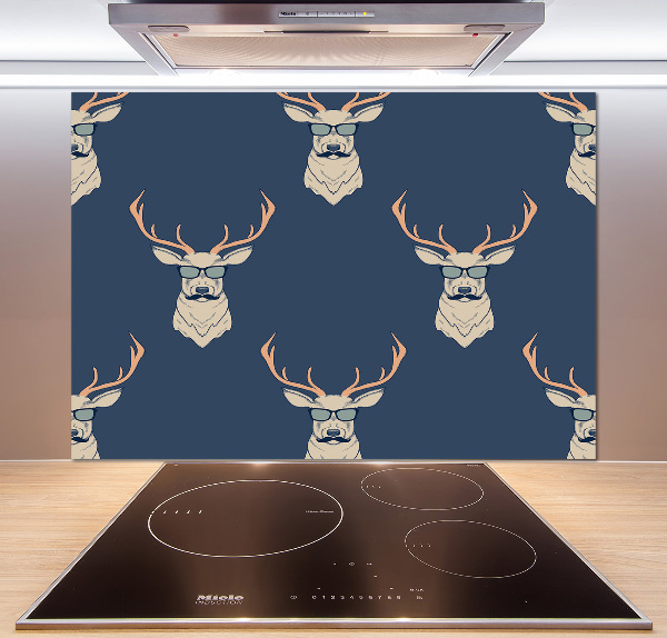 Cooker splashback Hipster deer