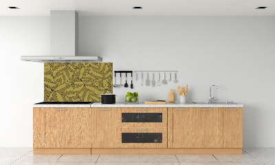 Cooker splashback Leaves