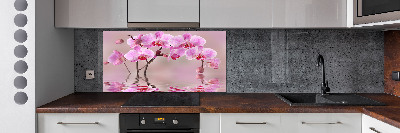 Cooker splashback Pink orchid