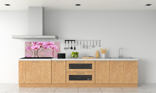 Cooker splashback Pink orchid