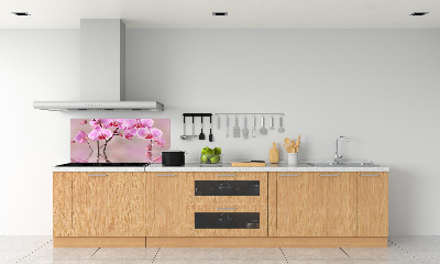 Cooker splashback Pink orchid