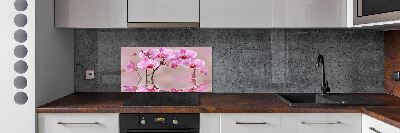 Cooker splashback Pink orchid