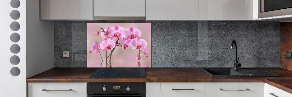 Cooker splashback Pink orchid