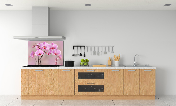 Cooker splashback Pink orchid