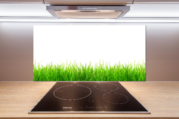 Cooker splashback Grass