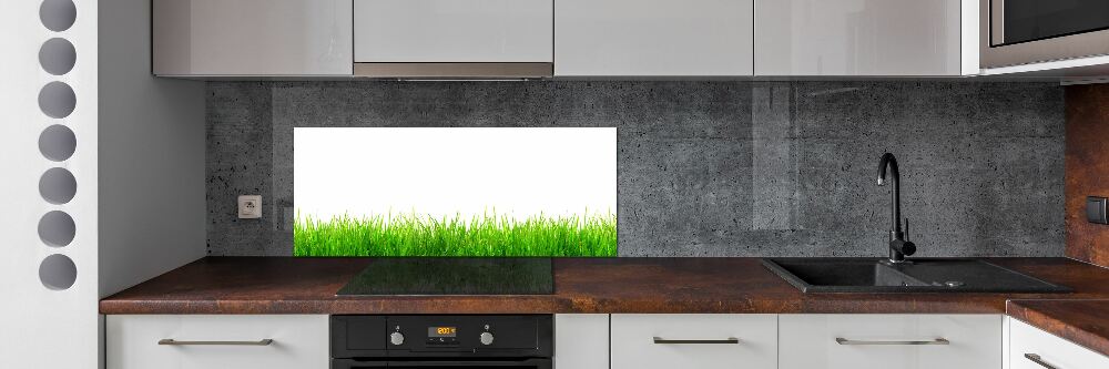 Cooker splashback Grass