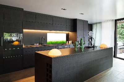 Cooker splashback Grass