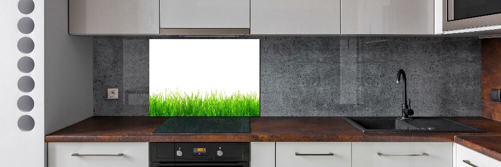 Cooker splashback Grass