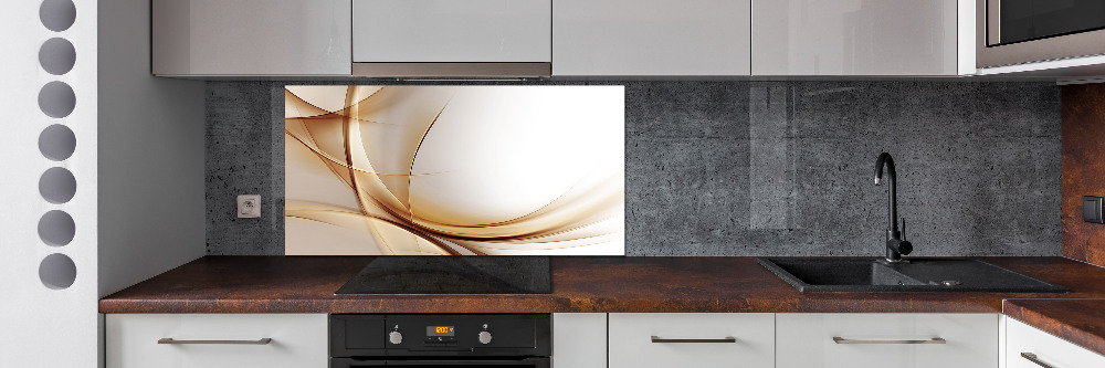 Cooker splashback Wave abstraction