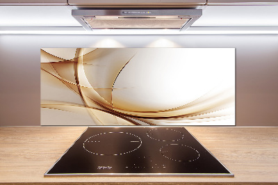 Cooker splashback Wave abstraction