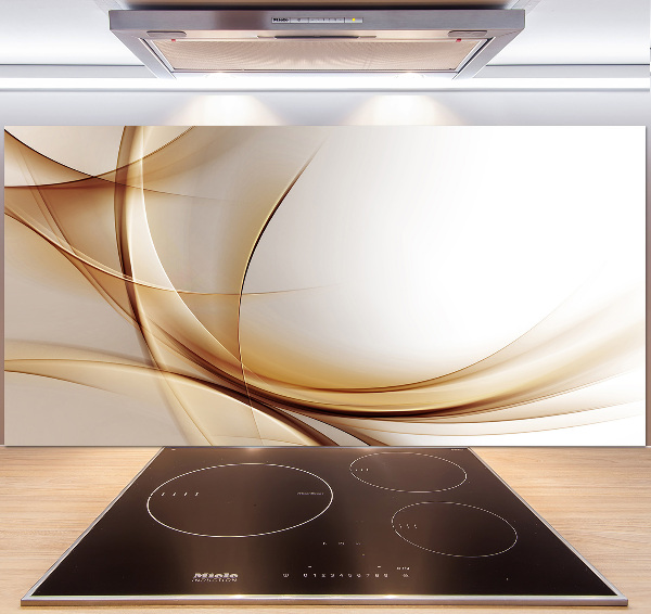 Cooker splashback Wave abstraction