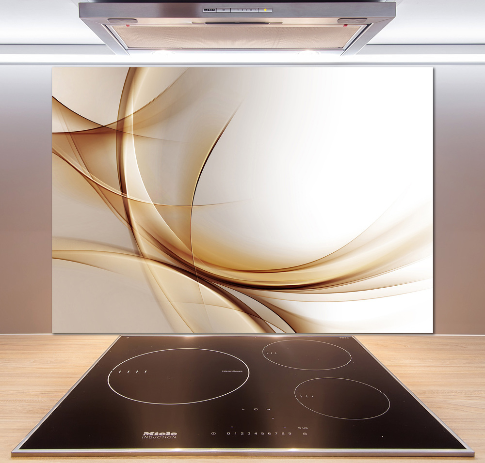 Cooker splashback Wave abstraction