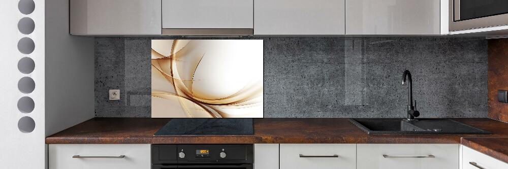 Cooker splashback Wave abstraction