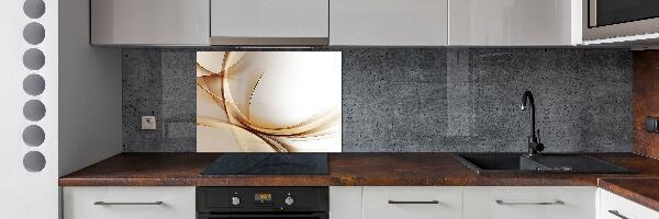 Cooker splashback Wave abstraction