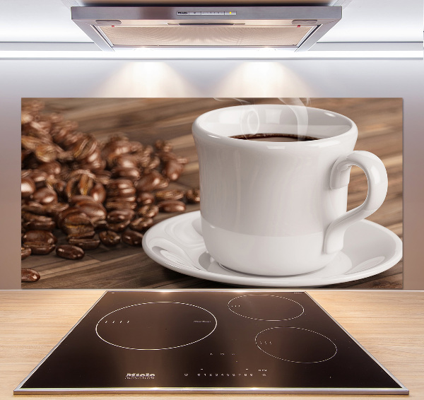 Cooker splashback Cup of coffee