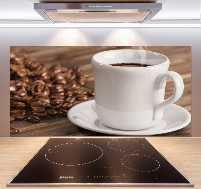 Cooker splashback Cup of coffee