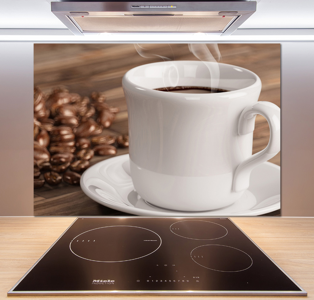 Cooker splashback Cup of coffee