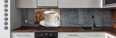 Cooker splashback Cup of coffee