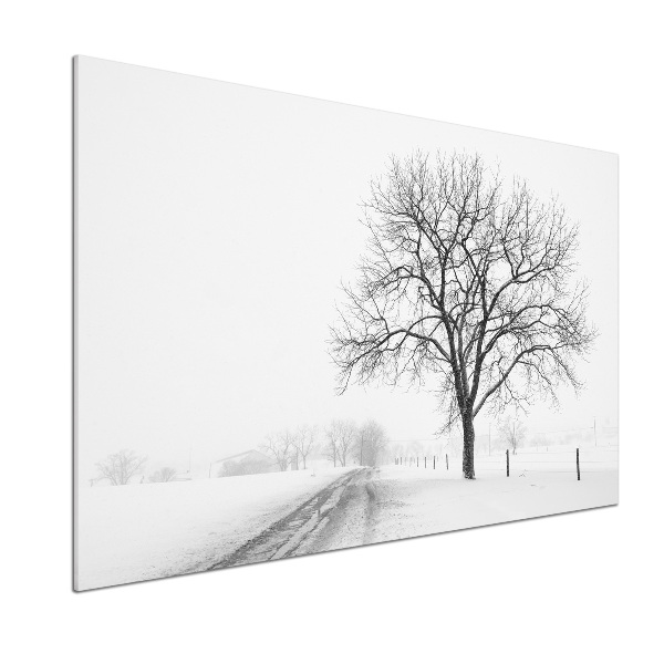 Cooker splashback Winter tree