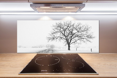 Cooker splashback Winter tree