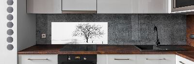 Cooker splashback Winter tree