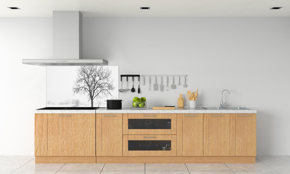 Cooker splashback Winter tree