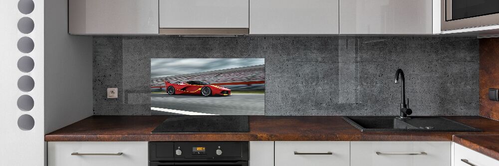 Cooker splashback Sports car