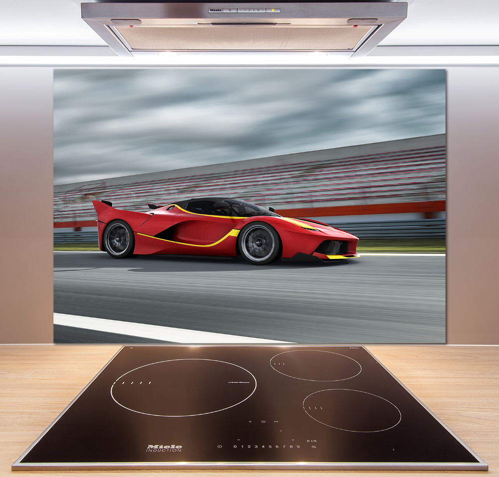 Cooker splashback Sports car