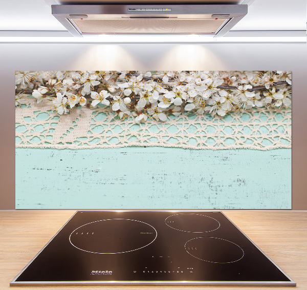 Cooker splashback Cherry blossoms