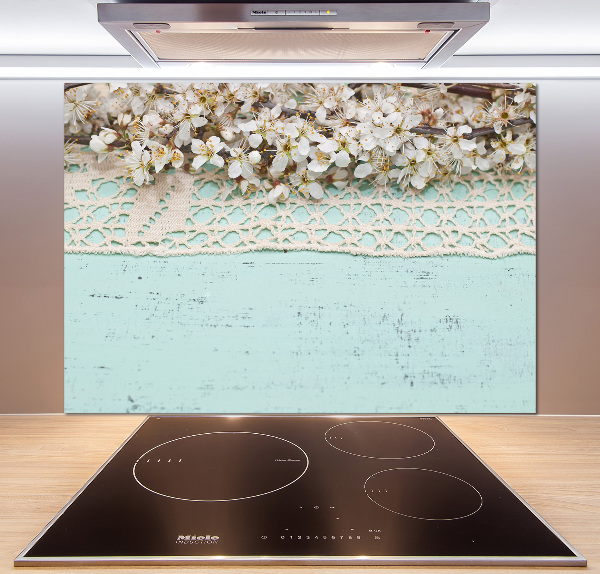 Cooker splashback Cherry blossoms