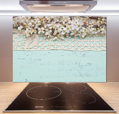 Cooker splashback Cherry blossoms