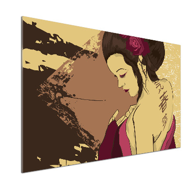 Cooker splashback Geisha