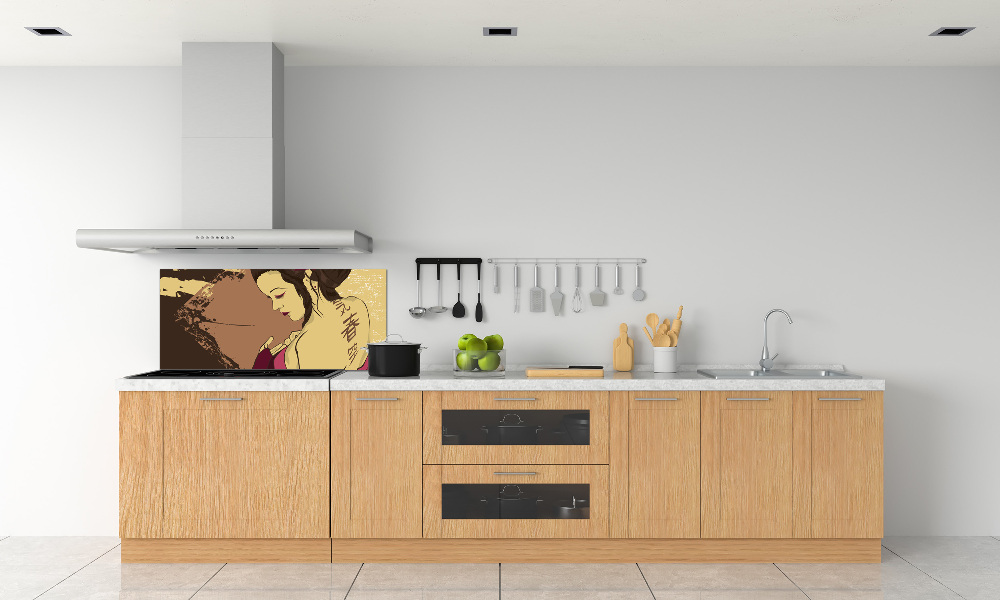 Cooker splashback Geisha