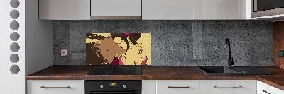 Cooker splashback Geisha