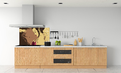 Cooker splashback Geisha