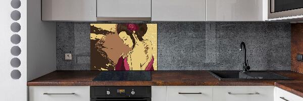 Cooker splashback Geisha