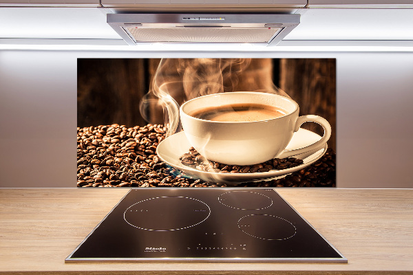 Cooker splashback Aromatic coffee