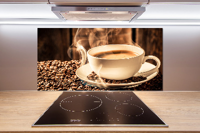 Cooker splashback Aromatic coffee