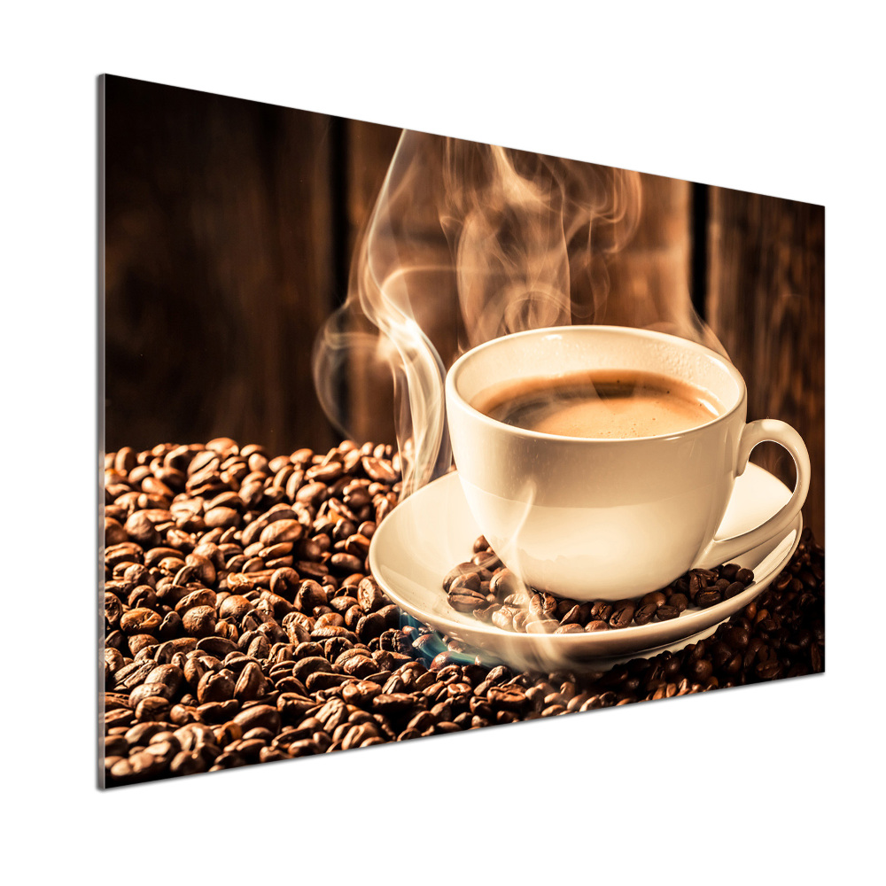 Cooker splashback Aromatic coffee