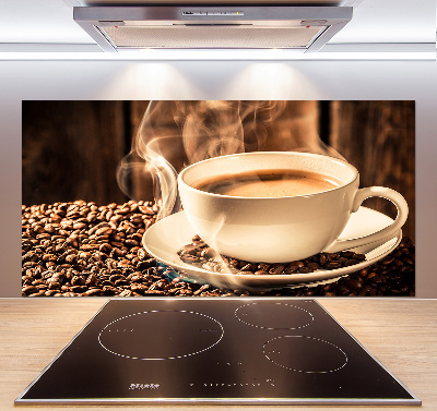 Cooker splashback Aromatic coffee