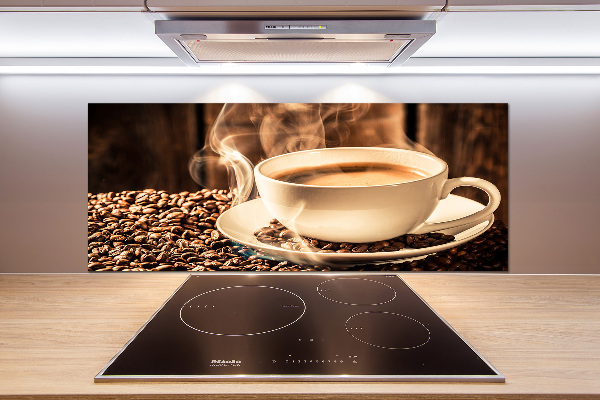 Cooker splashback Aromatic coffee