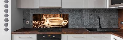 Cooker splashback Aromatic coffee