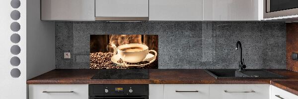 Cooker splashback Aromatic coffee