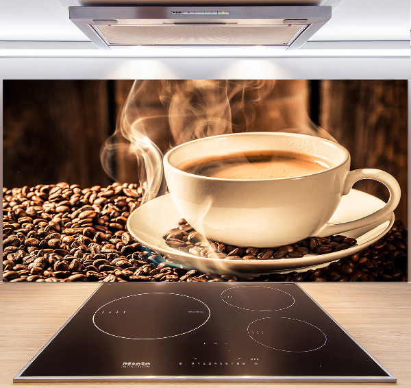 Cooker splashback Aromatic coffee