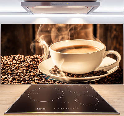 Cooker splashback Aromatic coffee