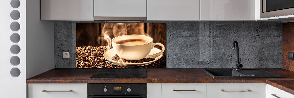 Cooker splashback Aromatic coffee