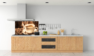 Cooker splashback Aromatic coffee