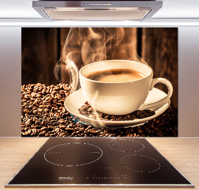 Cooker splashback Aromatic coffee