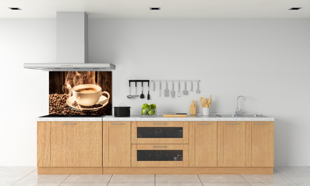 Cooker splashback Aromatic coffee