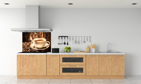 Cooker splashback Aromatic coffee